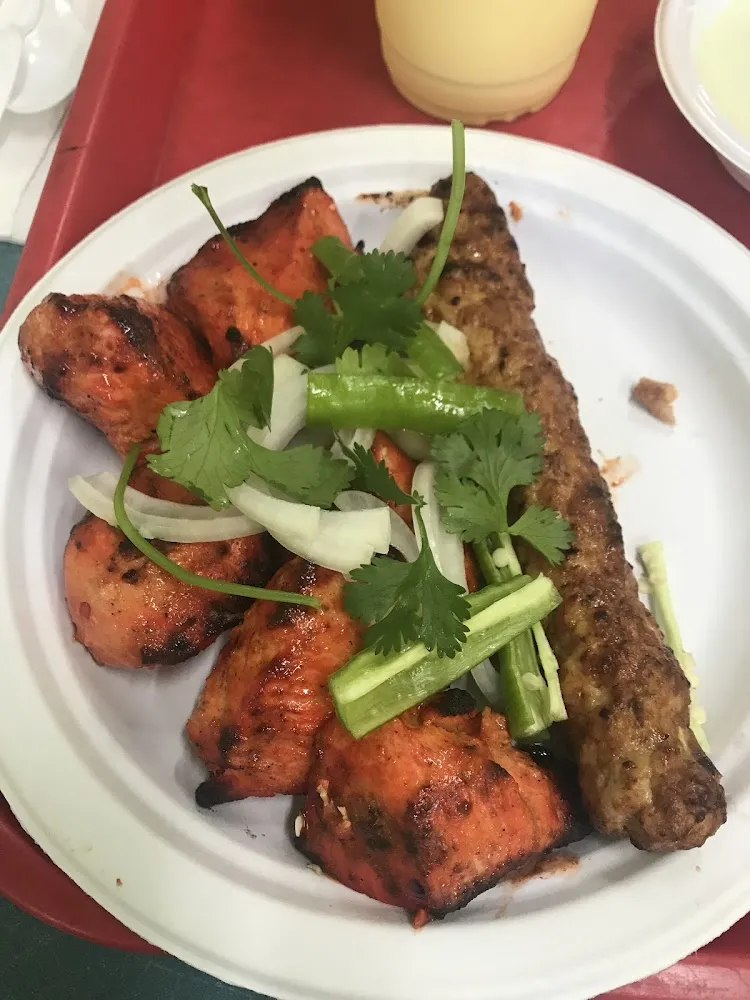 Chicken Boti Kabab and Seek Kabab
