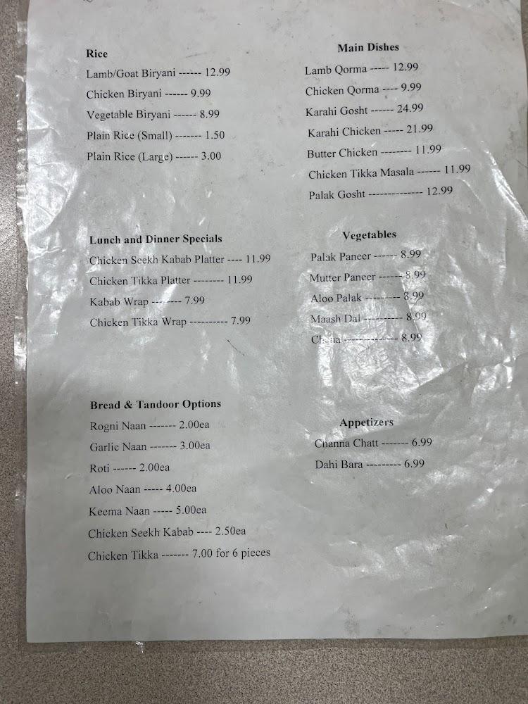 Punjab Kabab and Sweets Menu image 4